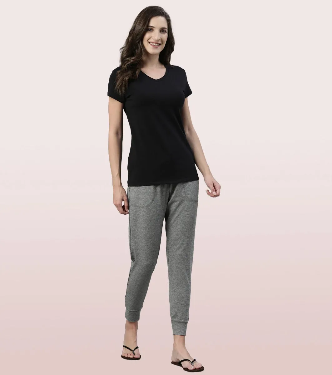 Lounge Jogger | Full Length Cotton Spandex Jogger