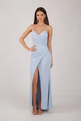 Lucia Maxi Dress - Shimmer Baby Blue