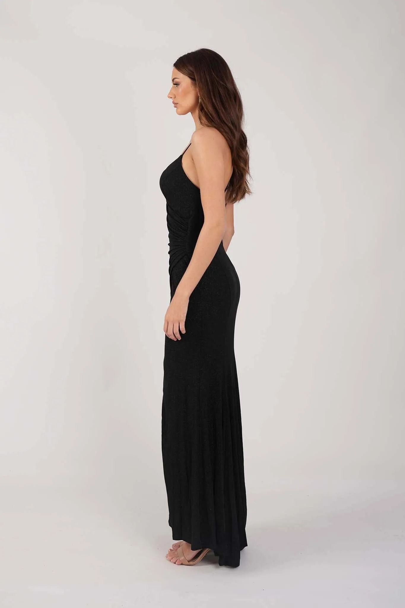 Lucia Maxi Dress - Shimmer Black