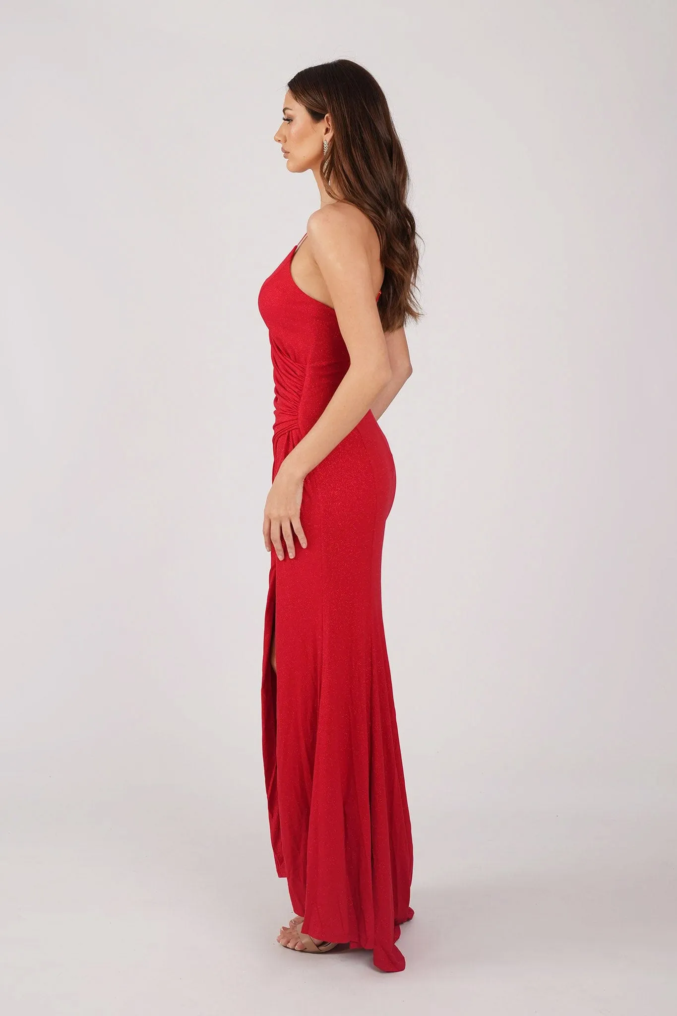 Lucia Maxi Dress - Shimmer Red