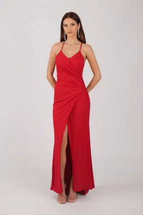 Lucia Maxi Dress - Shimmer Red