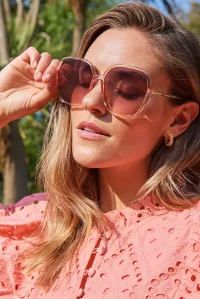 Margot Blush '70s Sunglasses