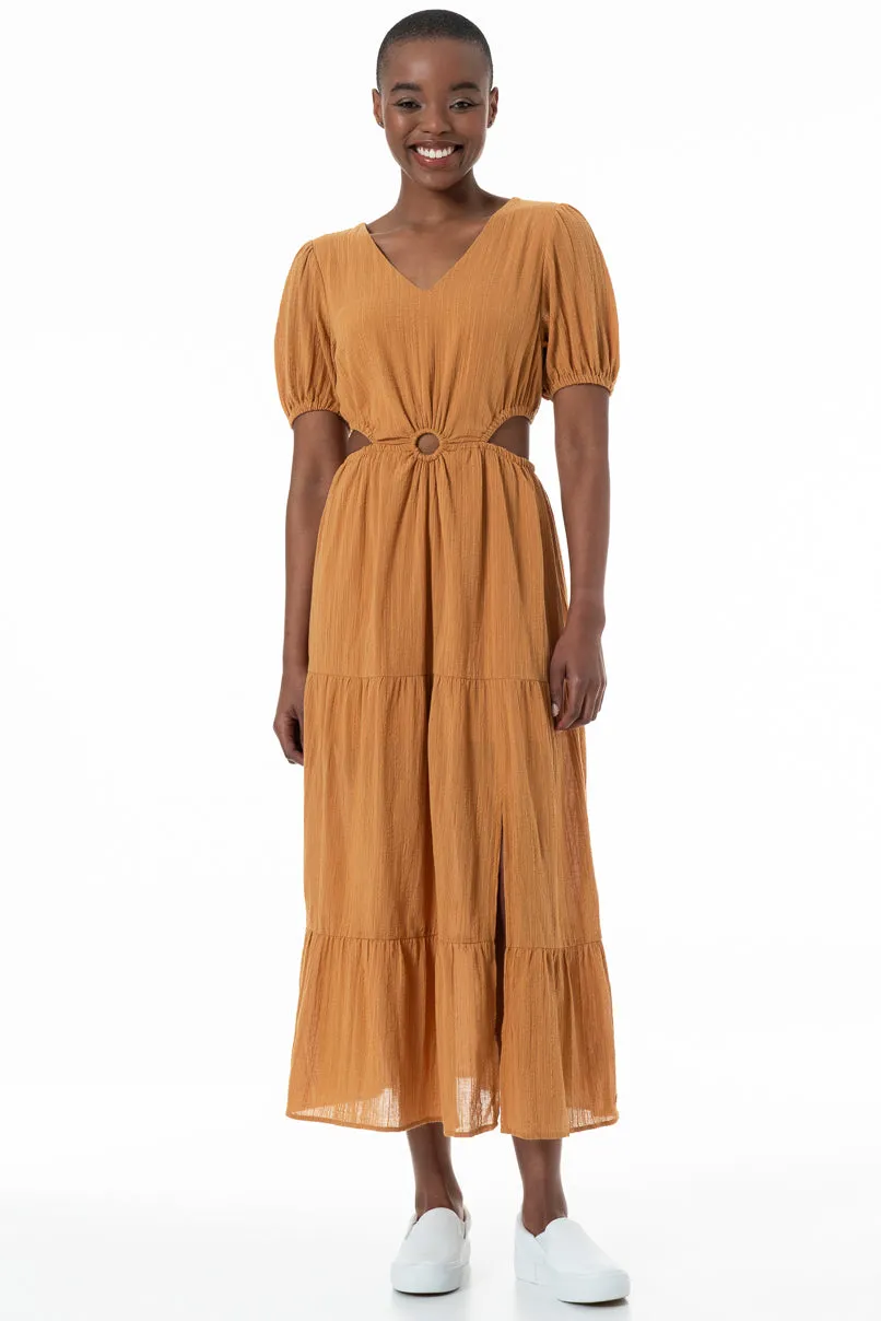 Maxi Dress _ 152151 _ Ochre