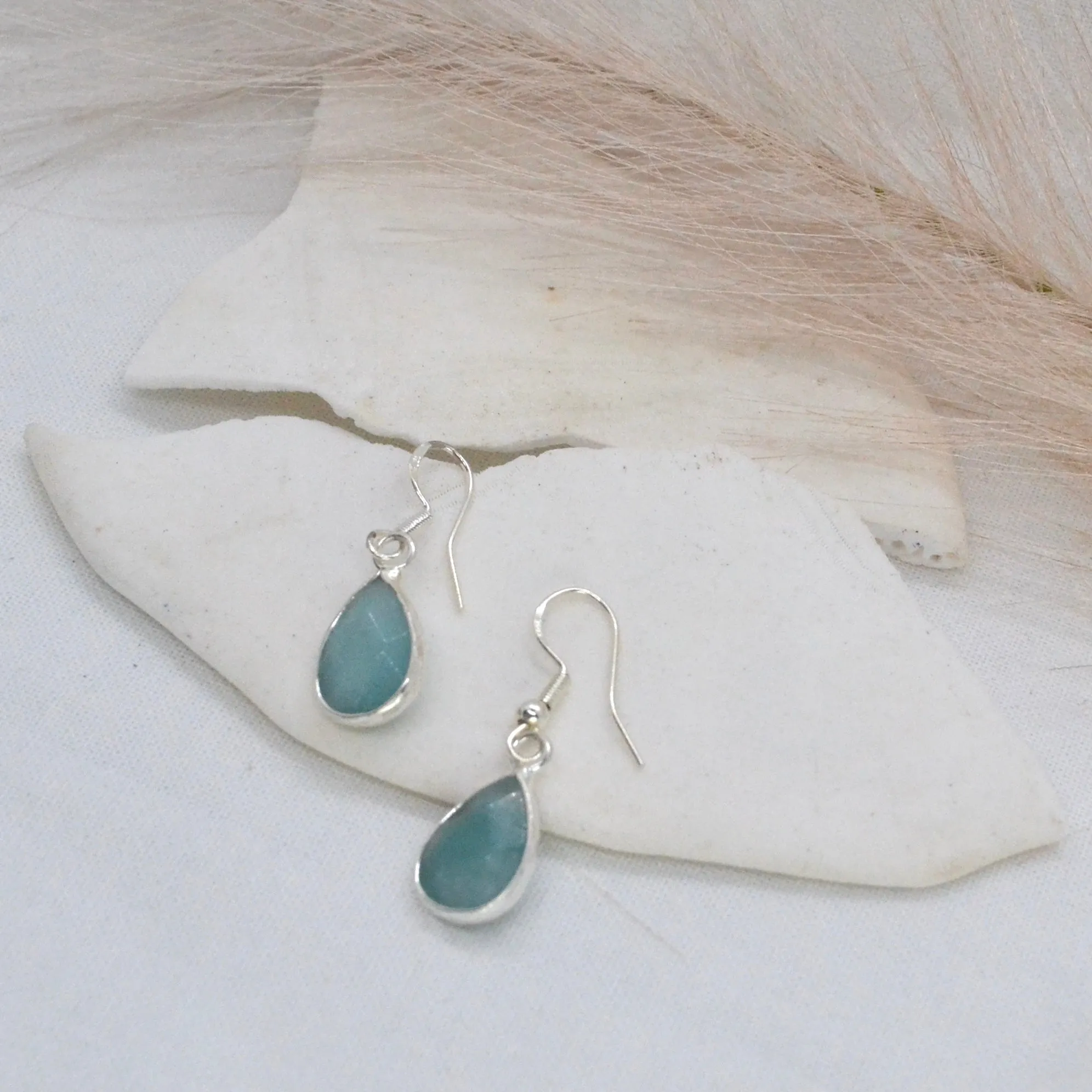 Meelup | Amazonite Sterling Silver Earrings