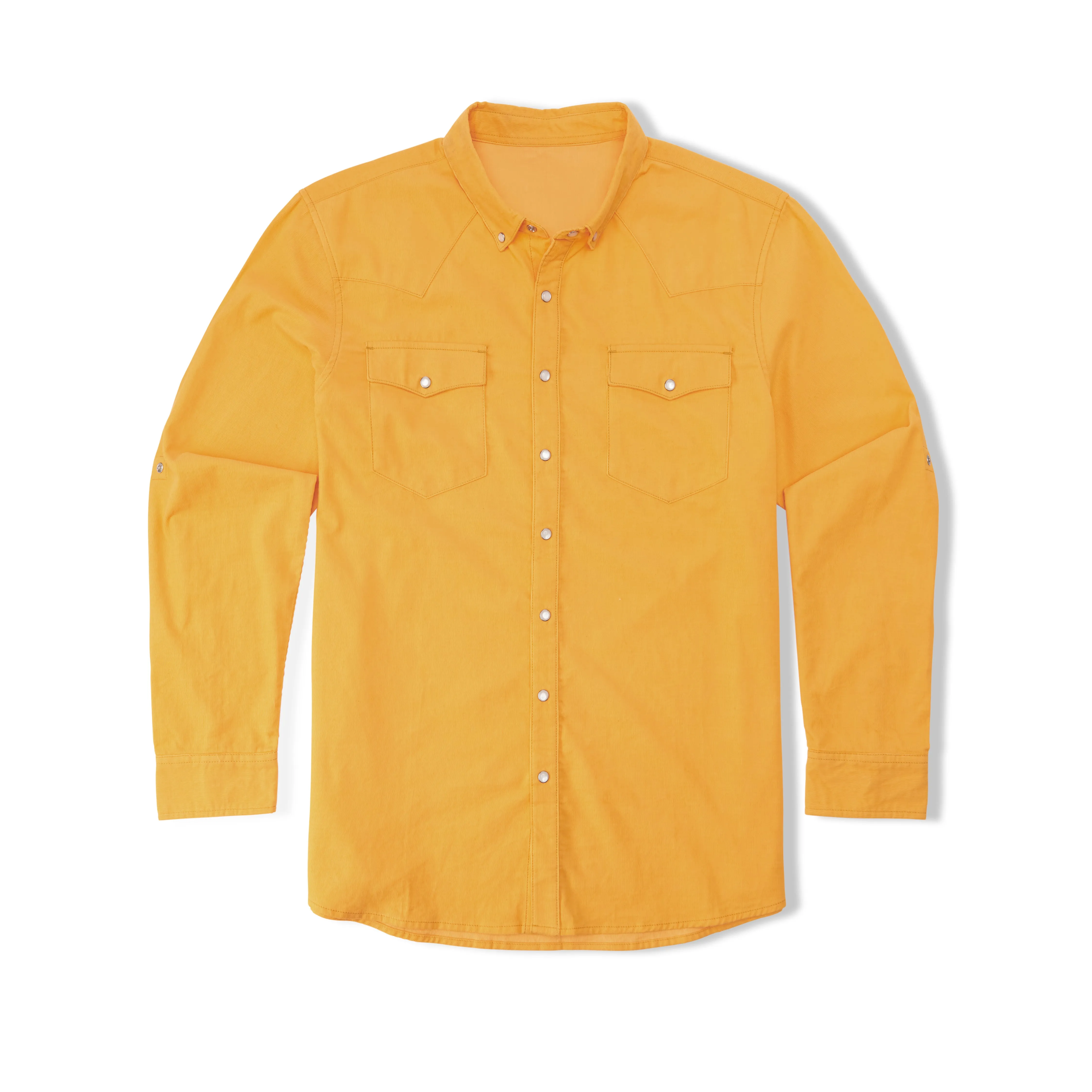 Men's Corduroy Pearl Snap Western Shirt