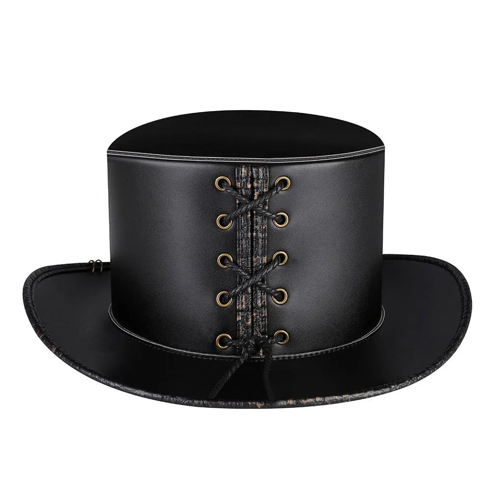 Men's Gothic Strappy Skull Hat