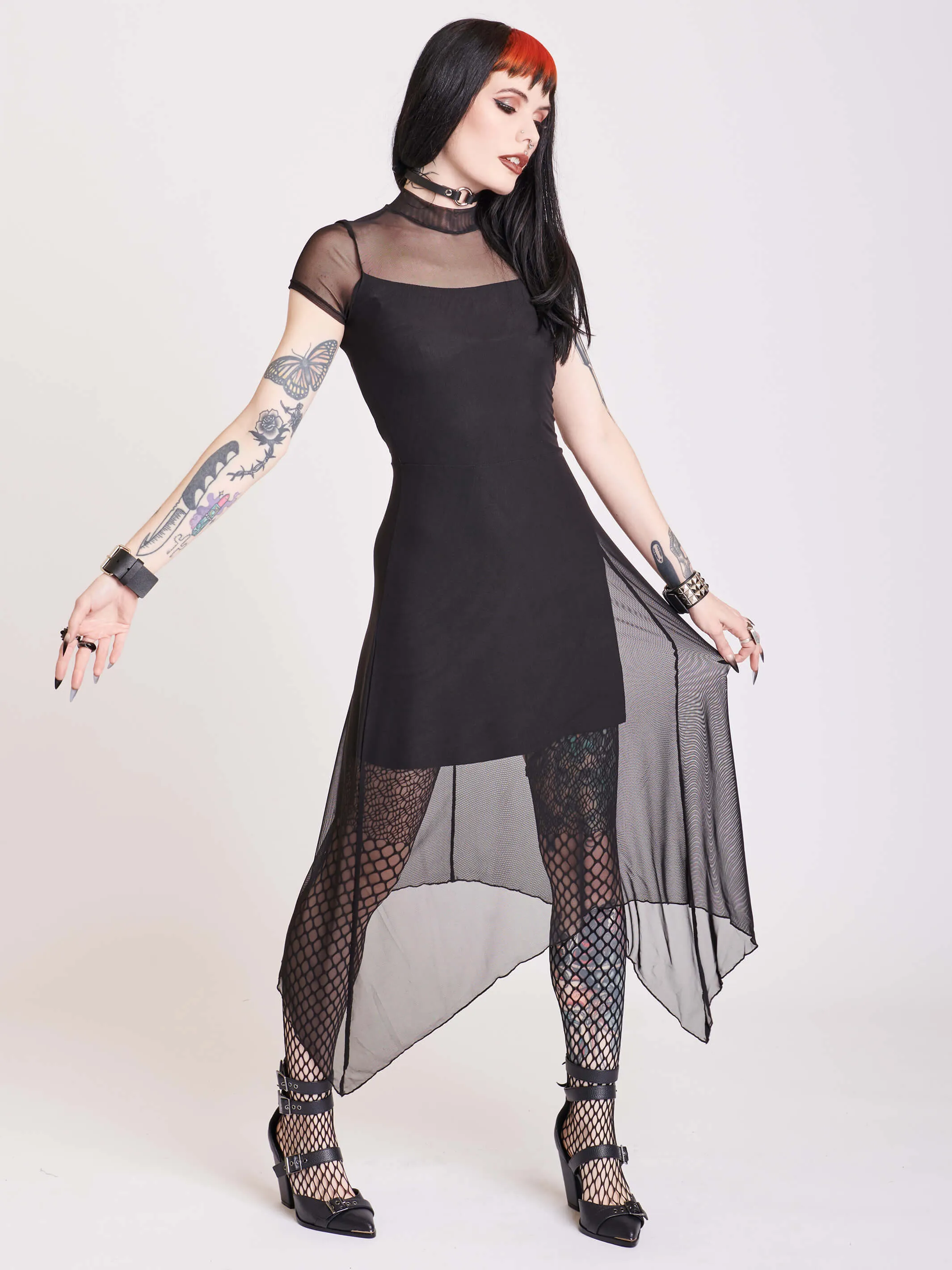 Mesh Fairy Hem Dress