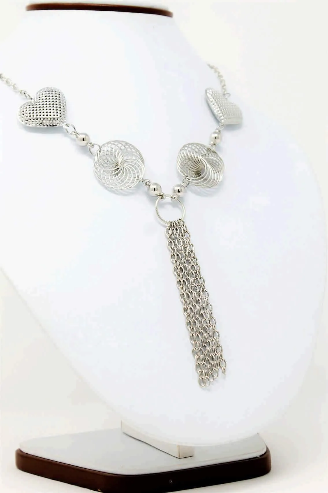 Metal Chain with Rhinestones & Chains Tassels Imitation Fashion Metal Necklace