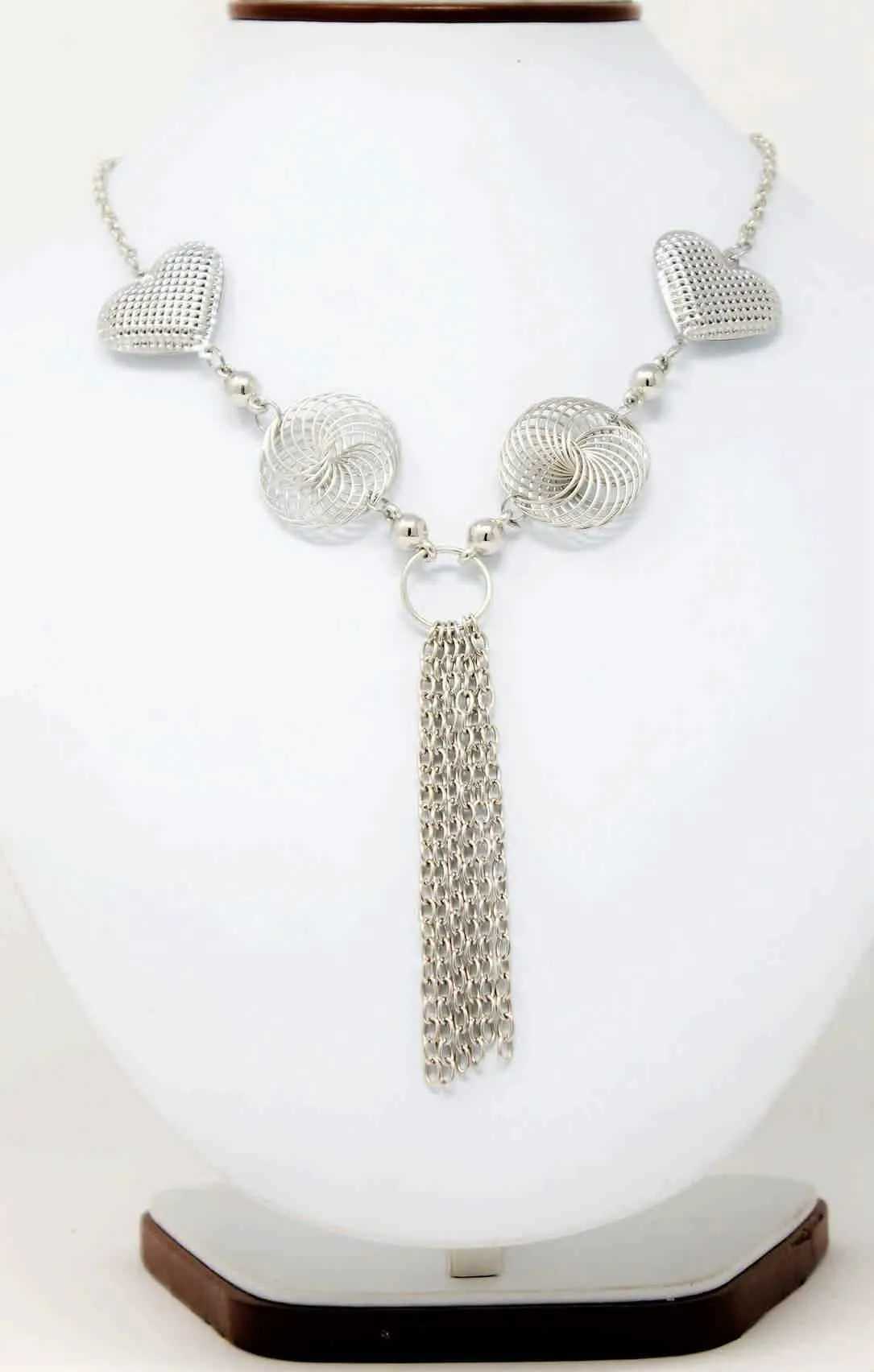 Metal Chain with Rhinestones & Chains Tassels Imitation Fashion Metal Necklace