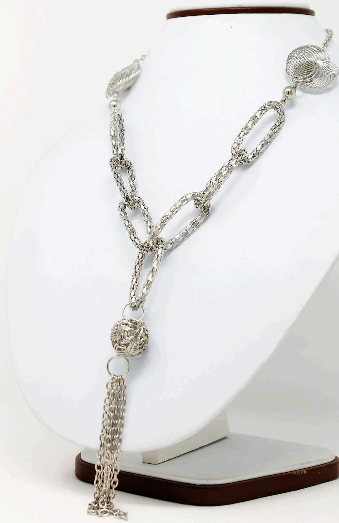 Metal Chain with Rhinestones & Chains Tassels Imitation Fashion Metal Necklace