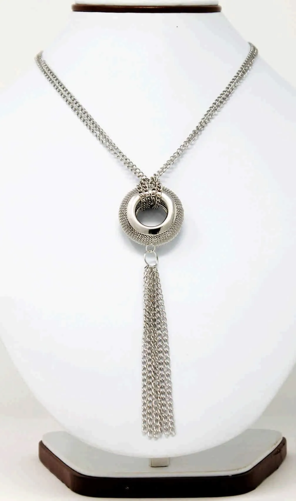 Metal Chain with Rhinestones & Chains Tassels Imitation Fashion Metal Necklace