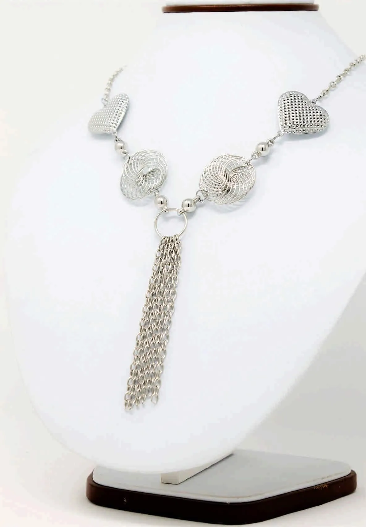 Metal Chain with Rhinestones & Chains Tassels Imitation Fashion Metal Necklace