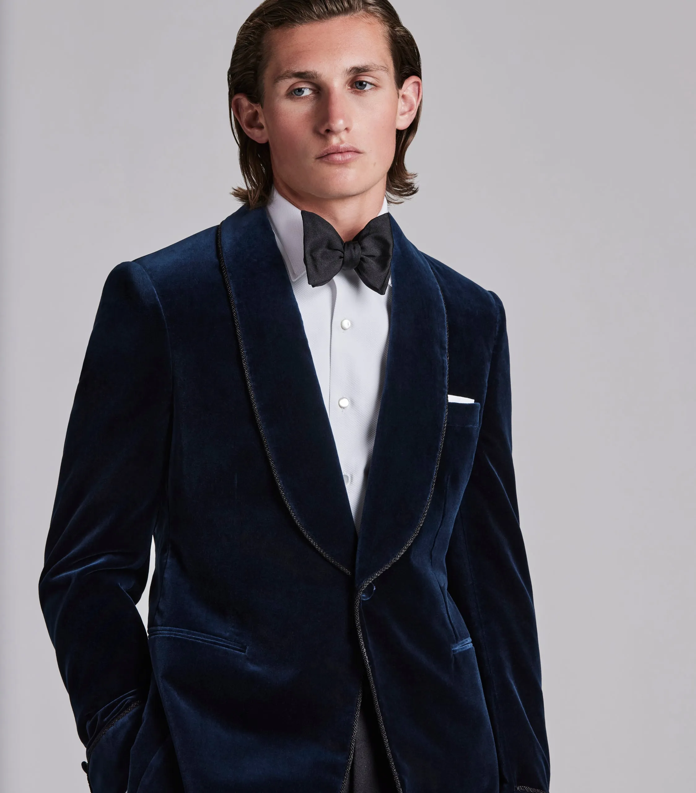 Midnight Teal Velvet Dinner Jacket