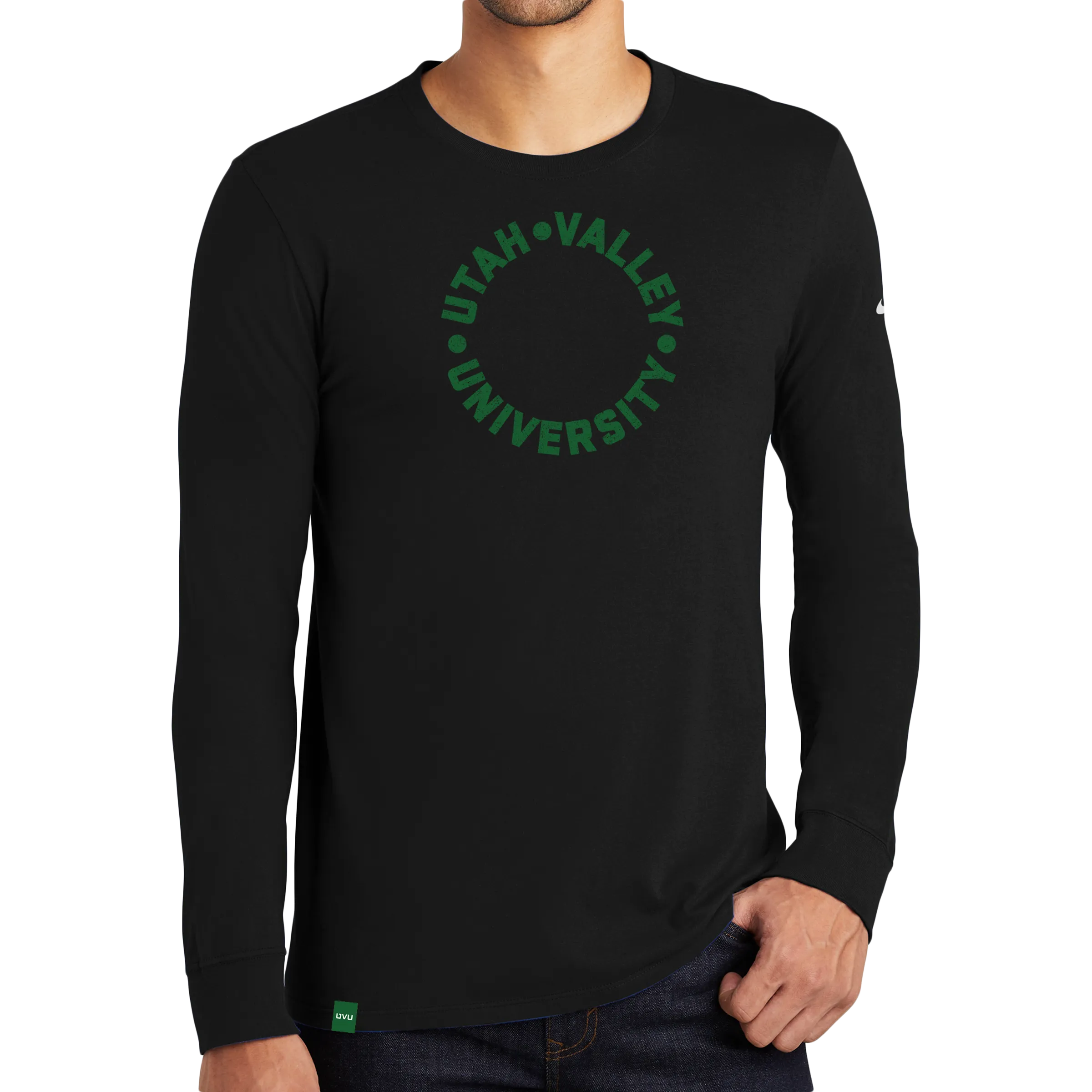 Nike Core Cotton Long Sleeve Tee- UVU Distressed