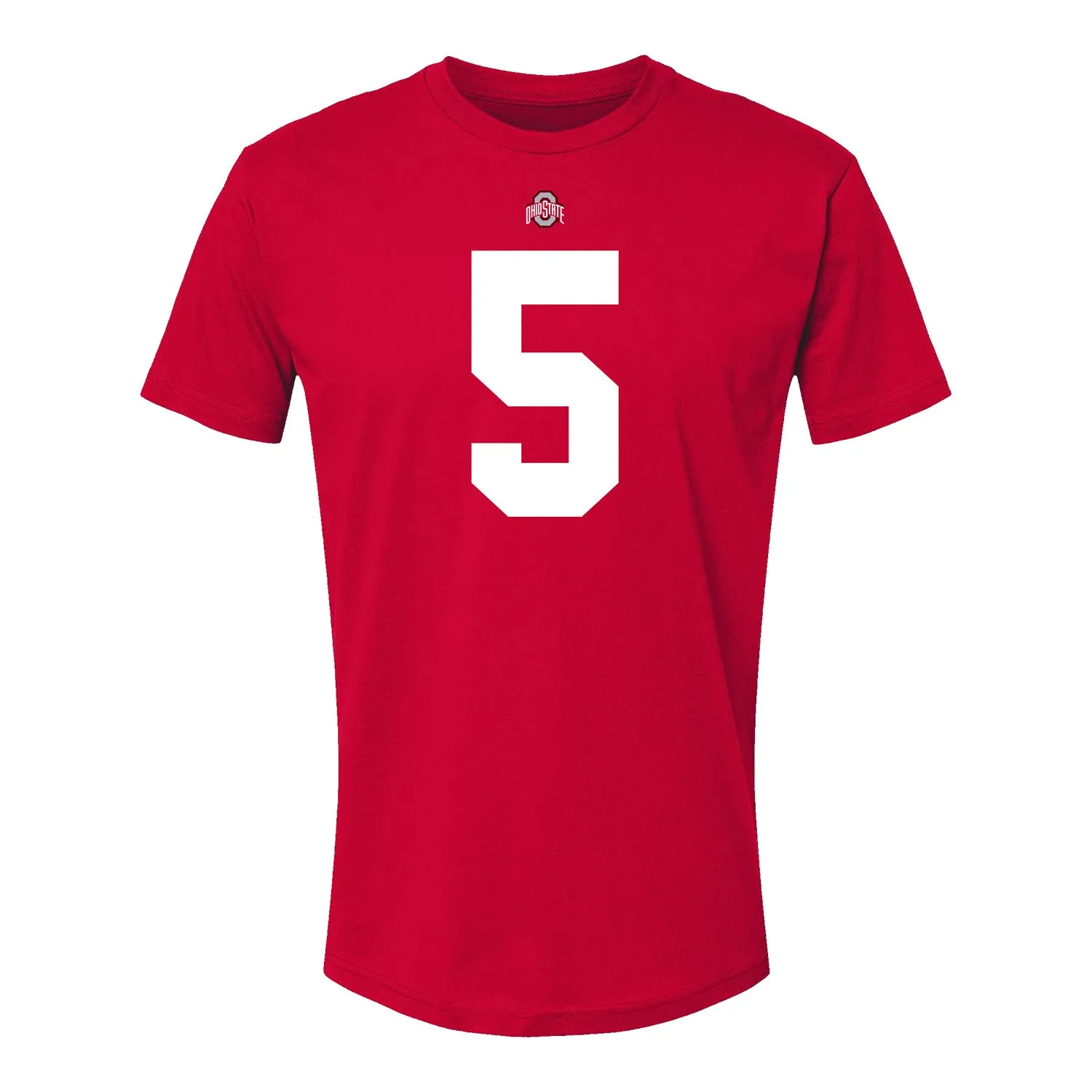 Ohio State Buckeyes Aaron Scott Jr. #5 Student Athlete Football T-Shirt