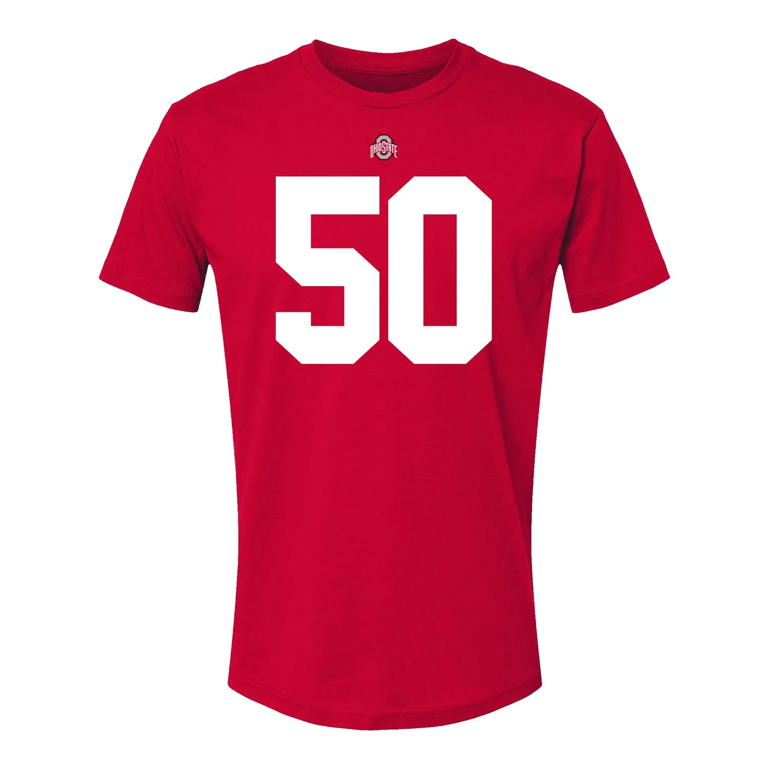 Ohio State Buckeyes Alec DelSignore #50 Student Athlete Football T-Shirt