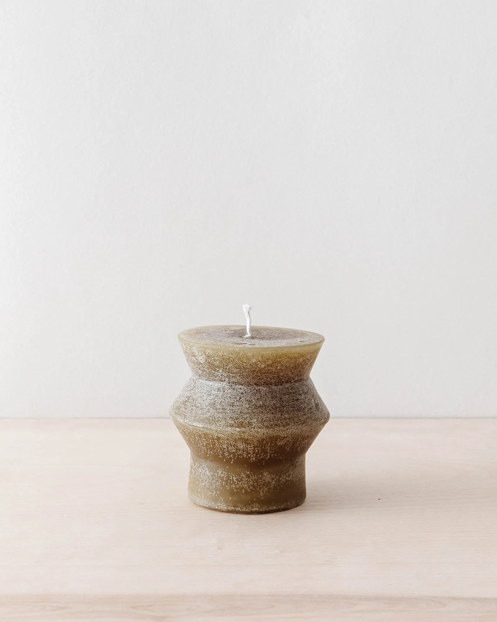 Olive Totem Pillar Candles