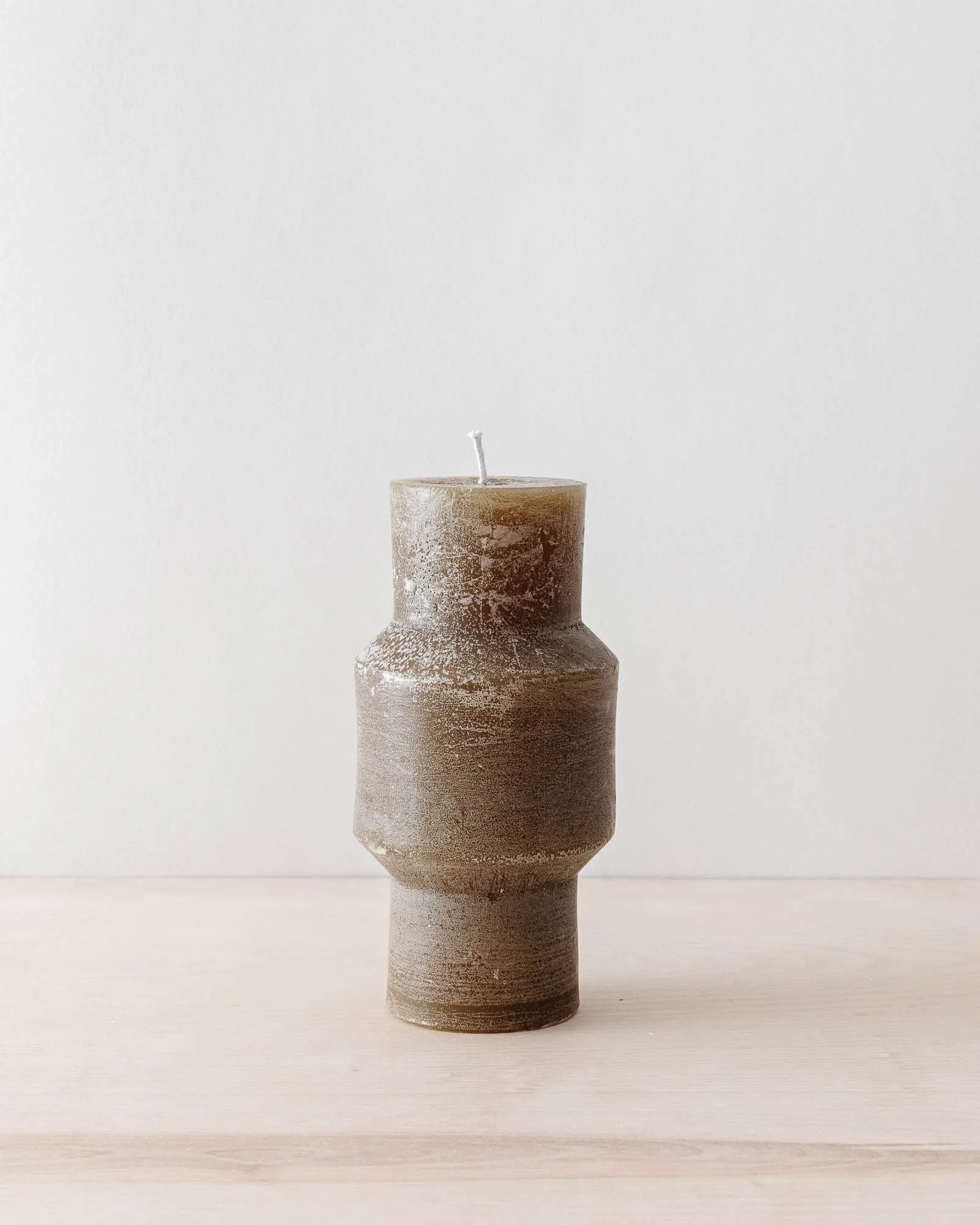 Olive Totem Pillar Candles