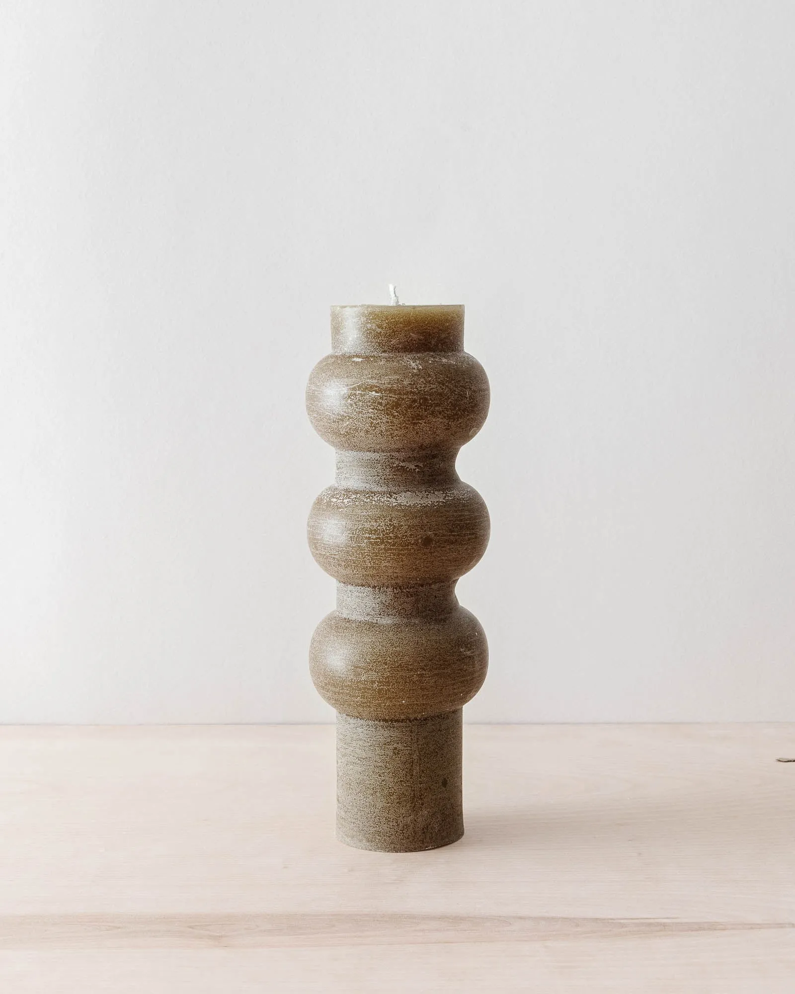 Olive Totem Pillar Candles