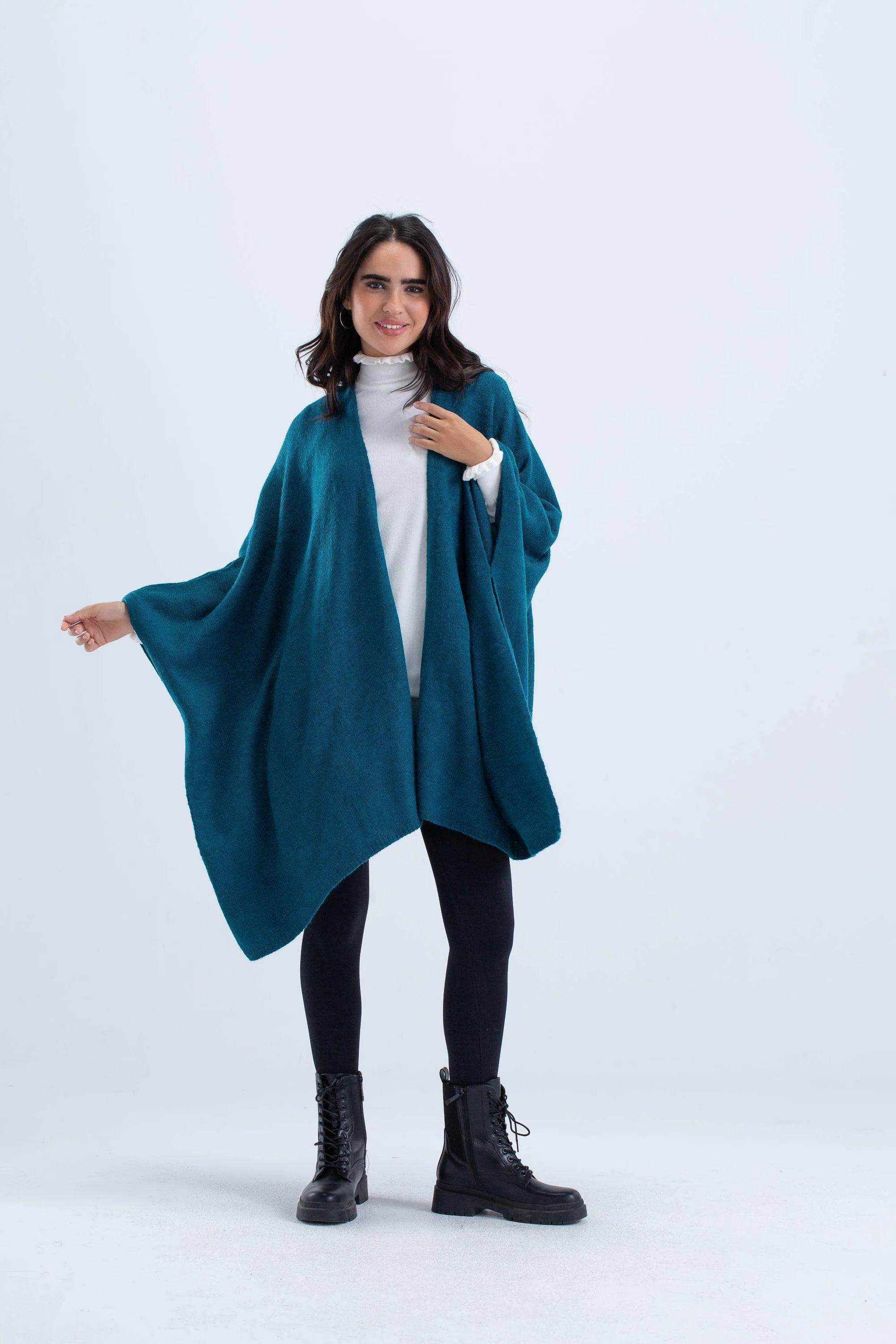 One Size Wool Poncho