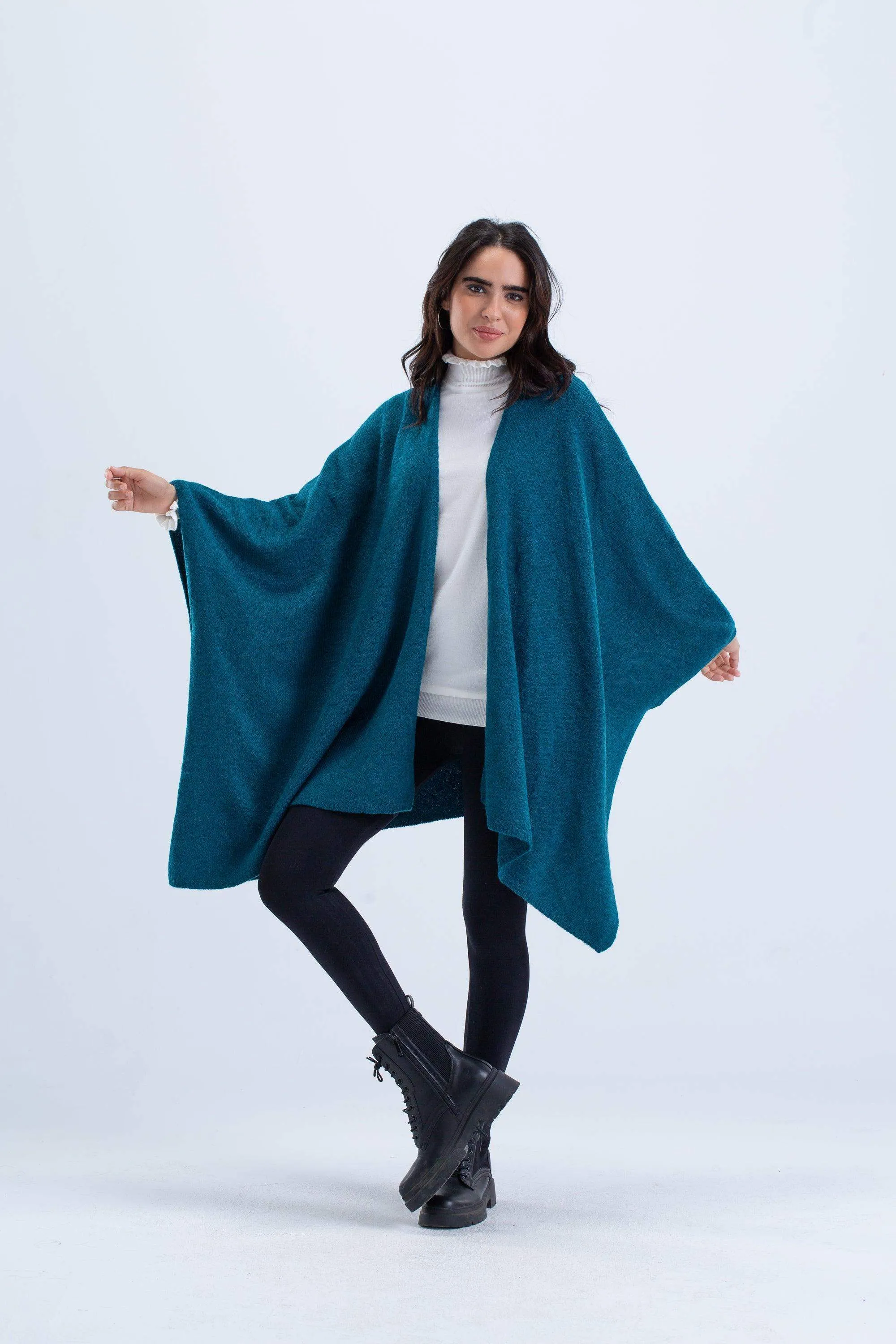 One Size Wool Poncho