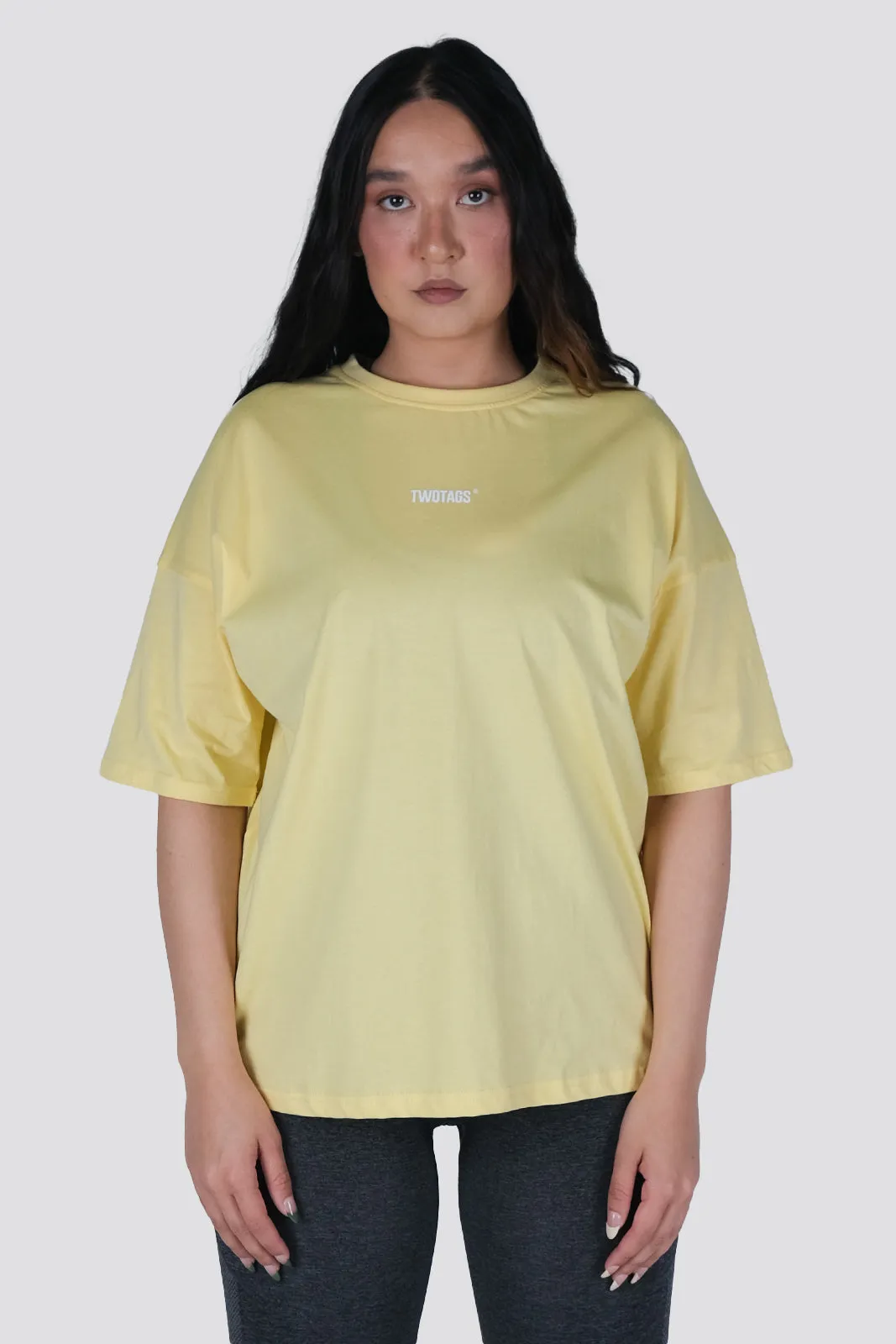 Placid Oversized T-Shirt - Yellow