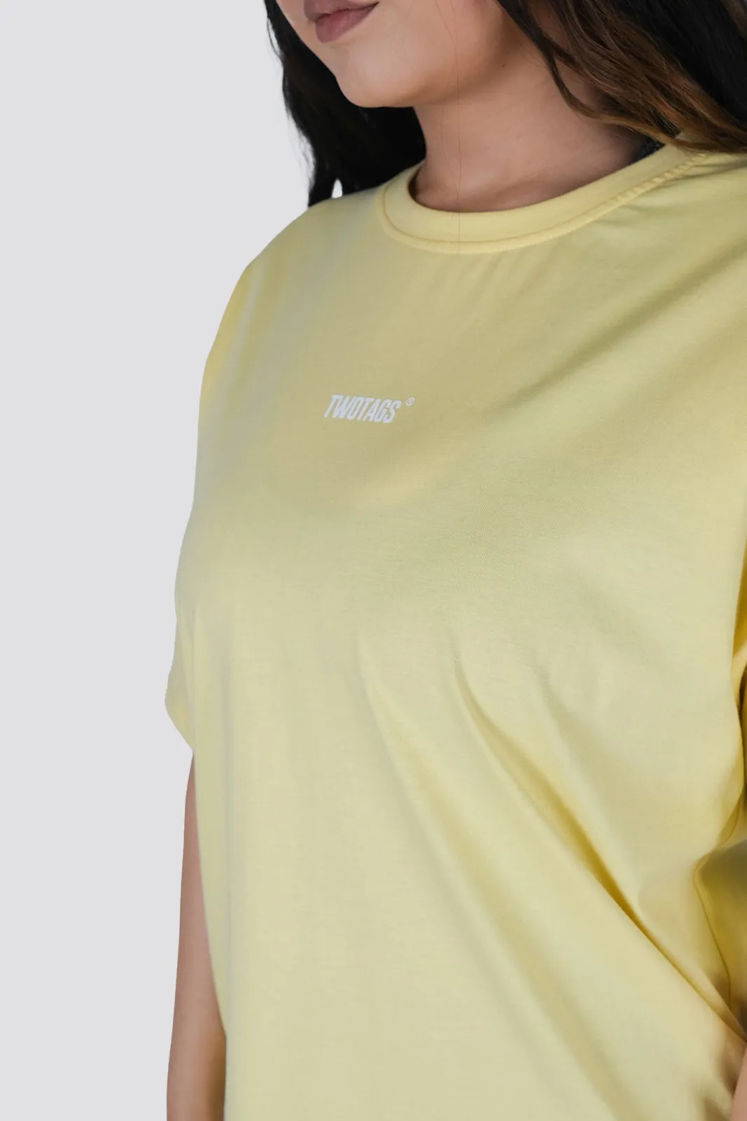 Placid Oversized T-Shirt - Yellow