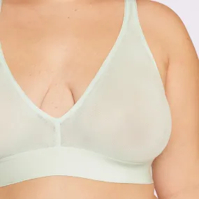 Plunge Bralette | Silky Mesh | Archive (Fizz)