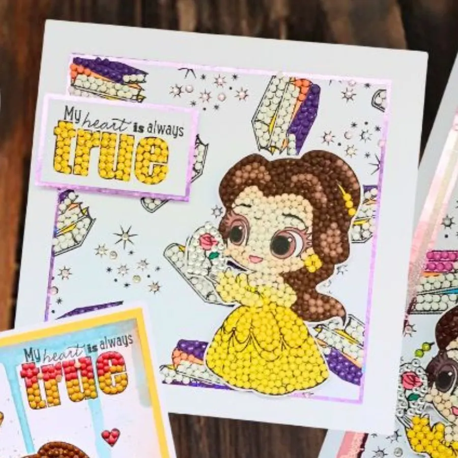 "Belle" Crystal Art A6 Stamp Set