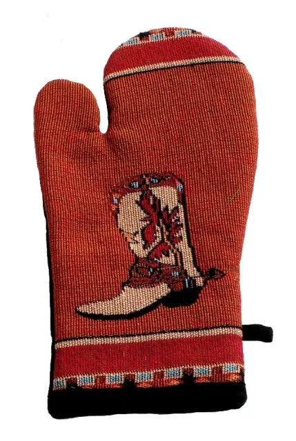 "Cowboy Boot" Western Oven Mitt