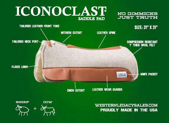 Ready-to-Ship Custom Iconoclast Saddle Pad (In-Stock)