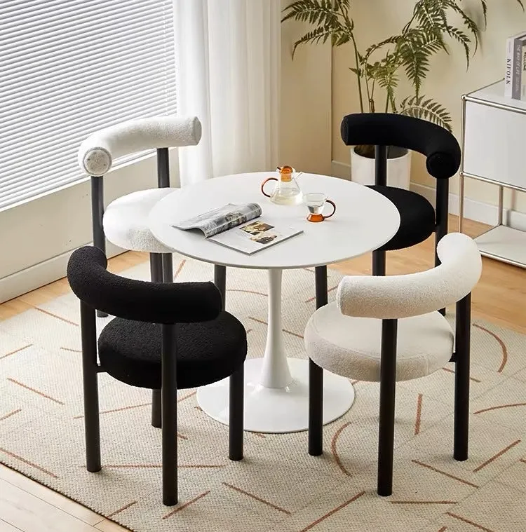 Round Upholstered Dining Chair