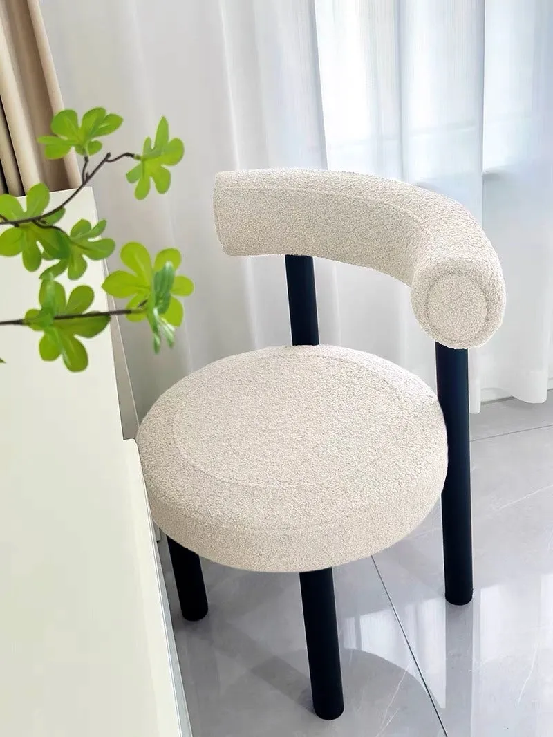 Round Upholstered Dining Chair