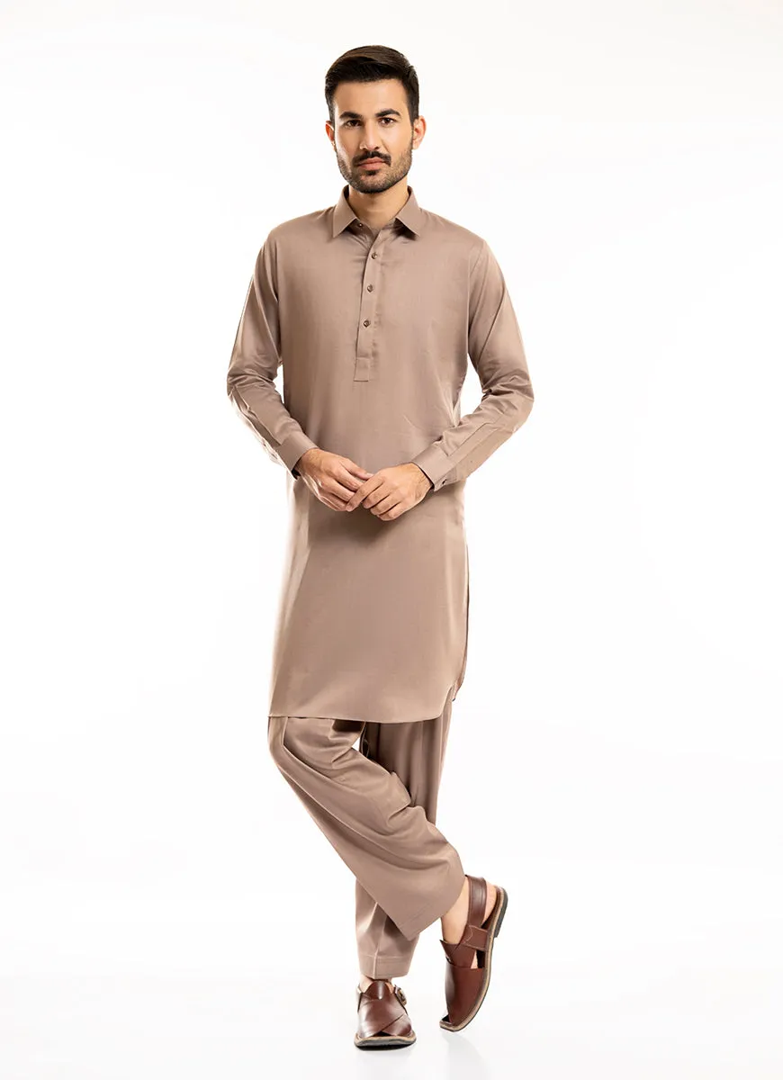 Sand Dollar Bird Eye Yarn Dyed Textured Shalwar Kameez