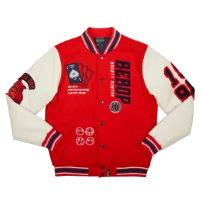 See You Space Cowboy Red Varsity Jacket