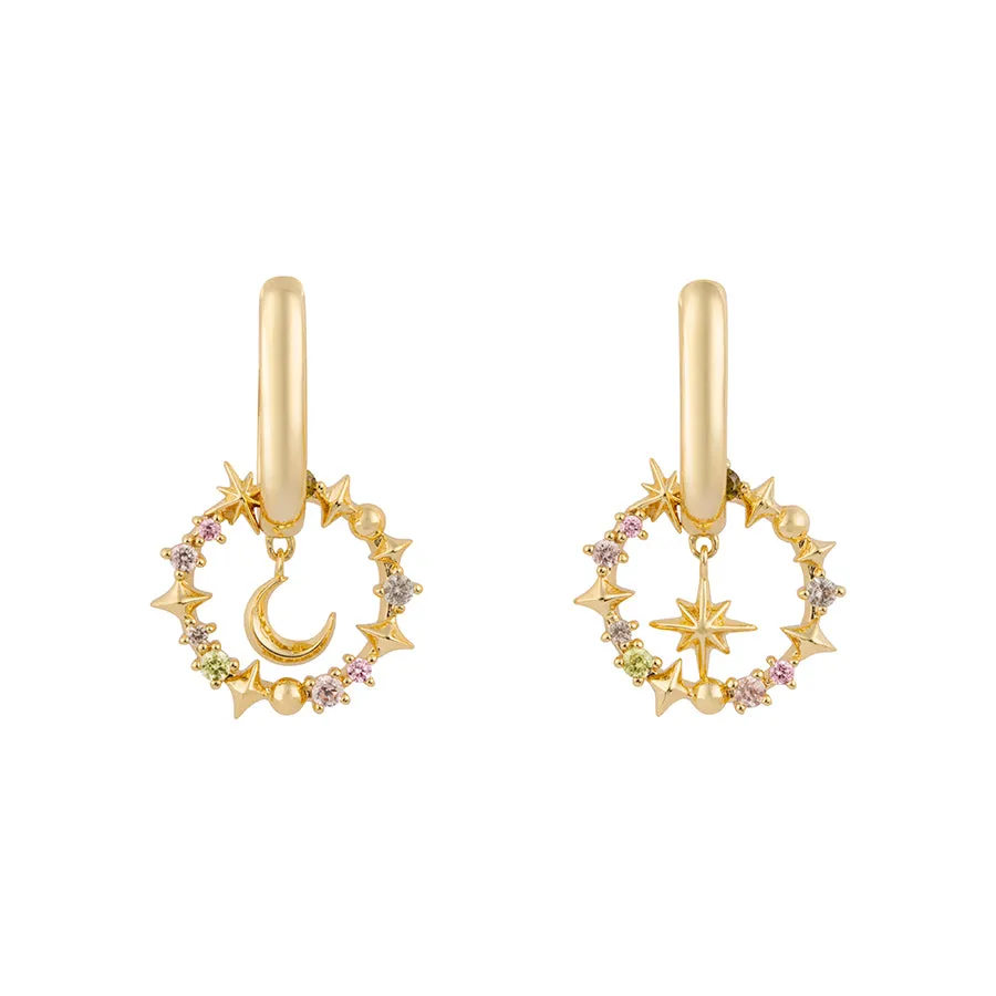 Selene Gold Huggie Earrings