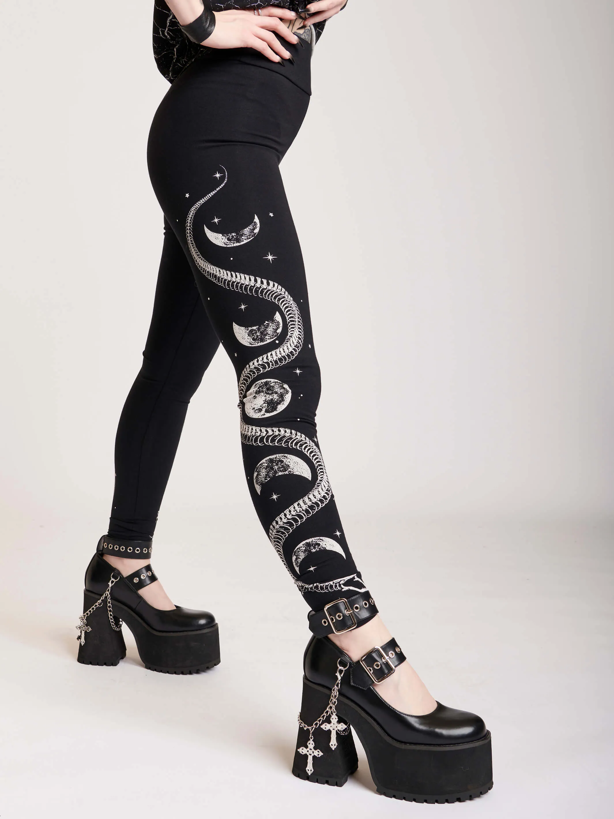 Skeleton Snake Leggings