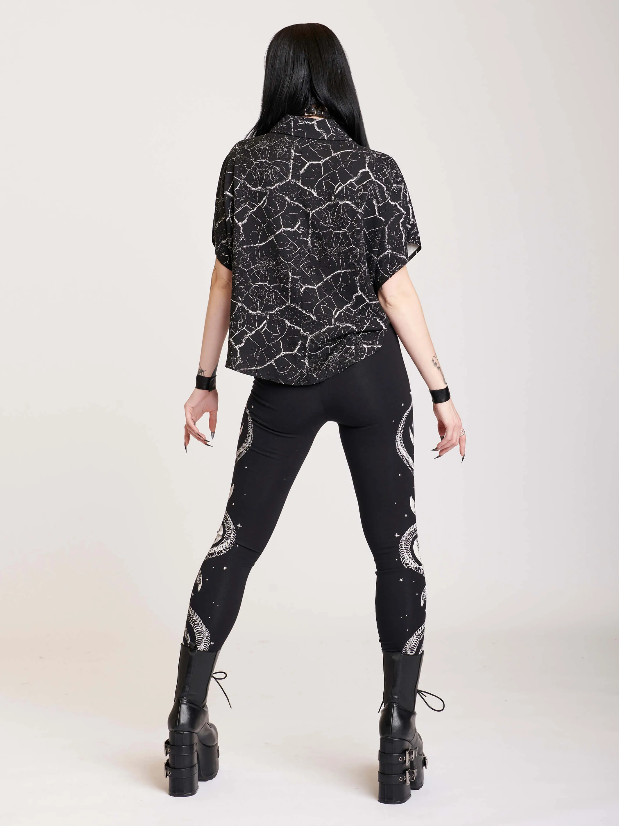 Skeleton Snake Leggings