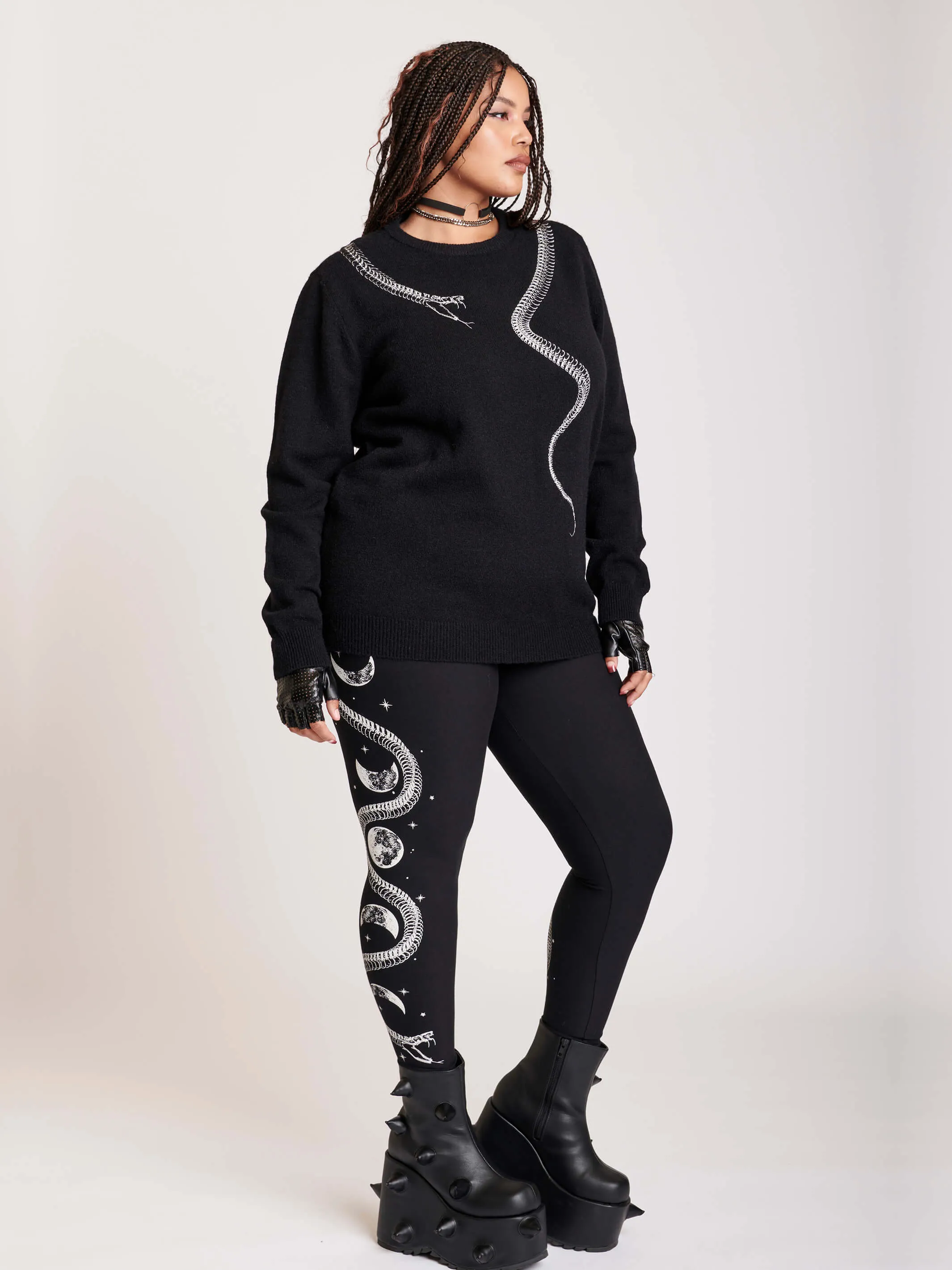 Skeleton Snake Leggings