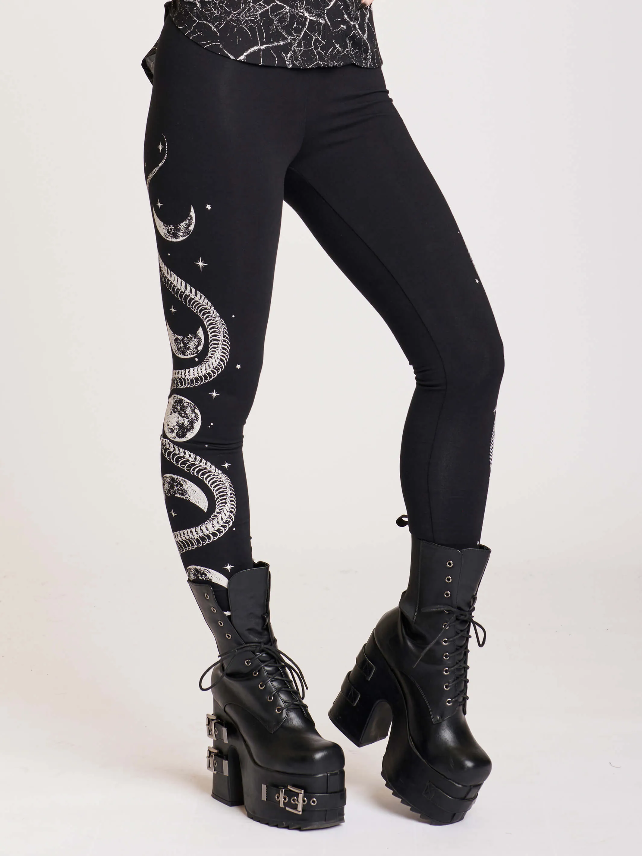 Skeleton Snake Leggings