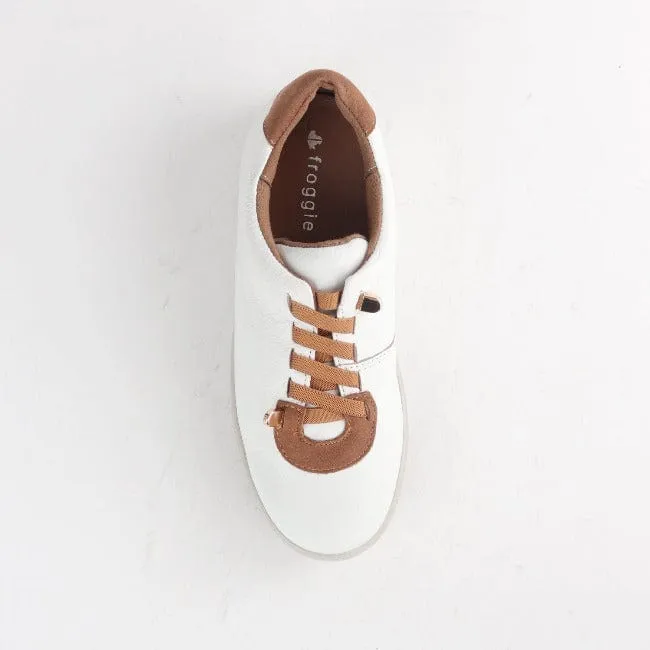 Sneaker with Removable Footbed in White Multi -12187