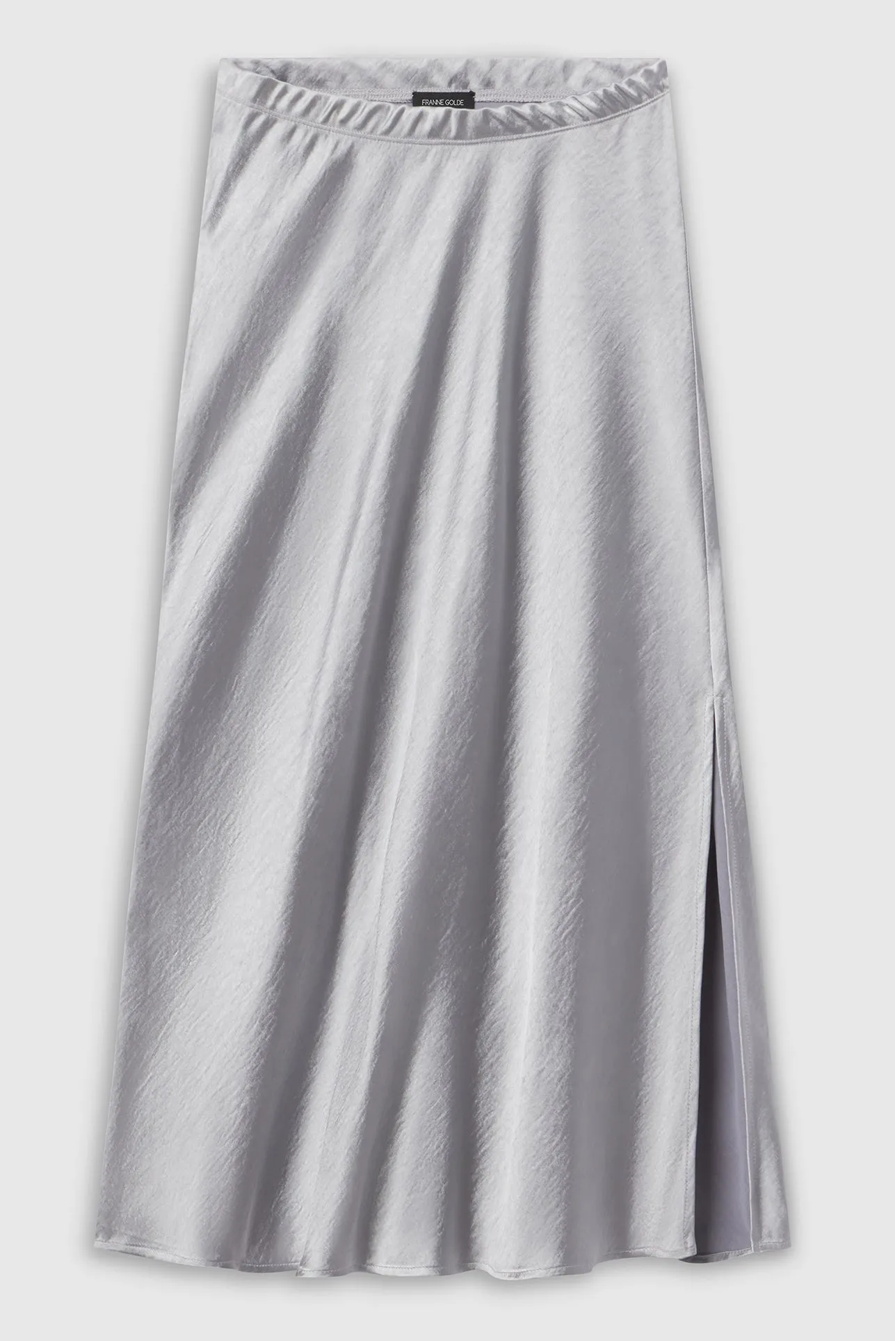 Textured Sateen Bias Skirt