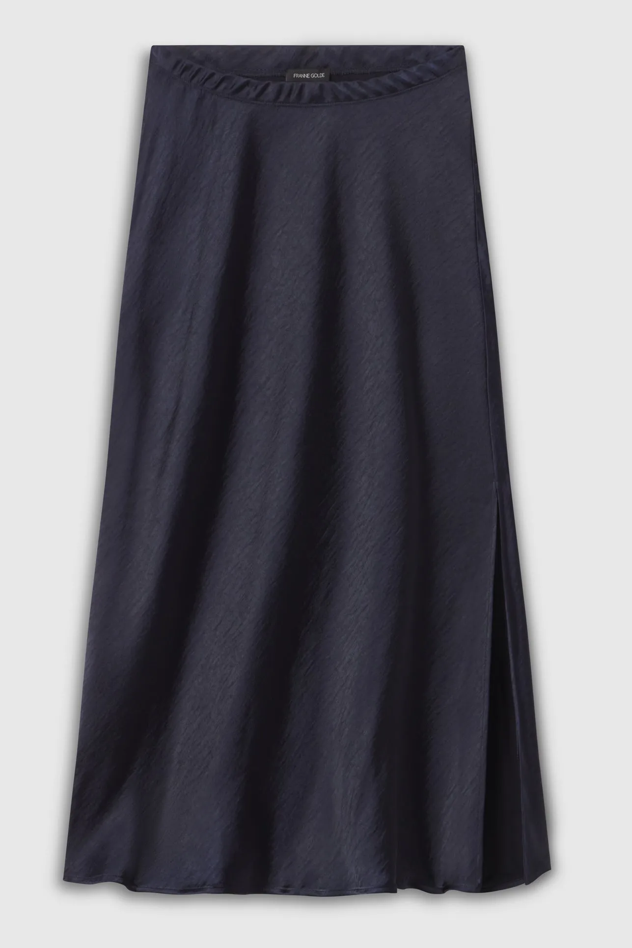 Textured Sateen Bias Skirt