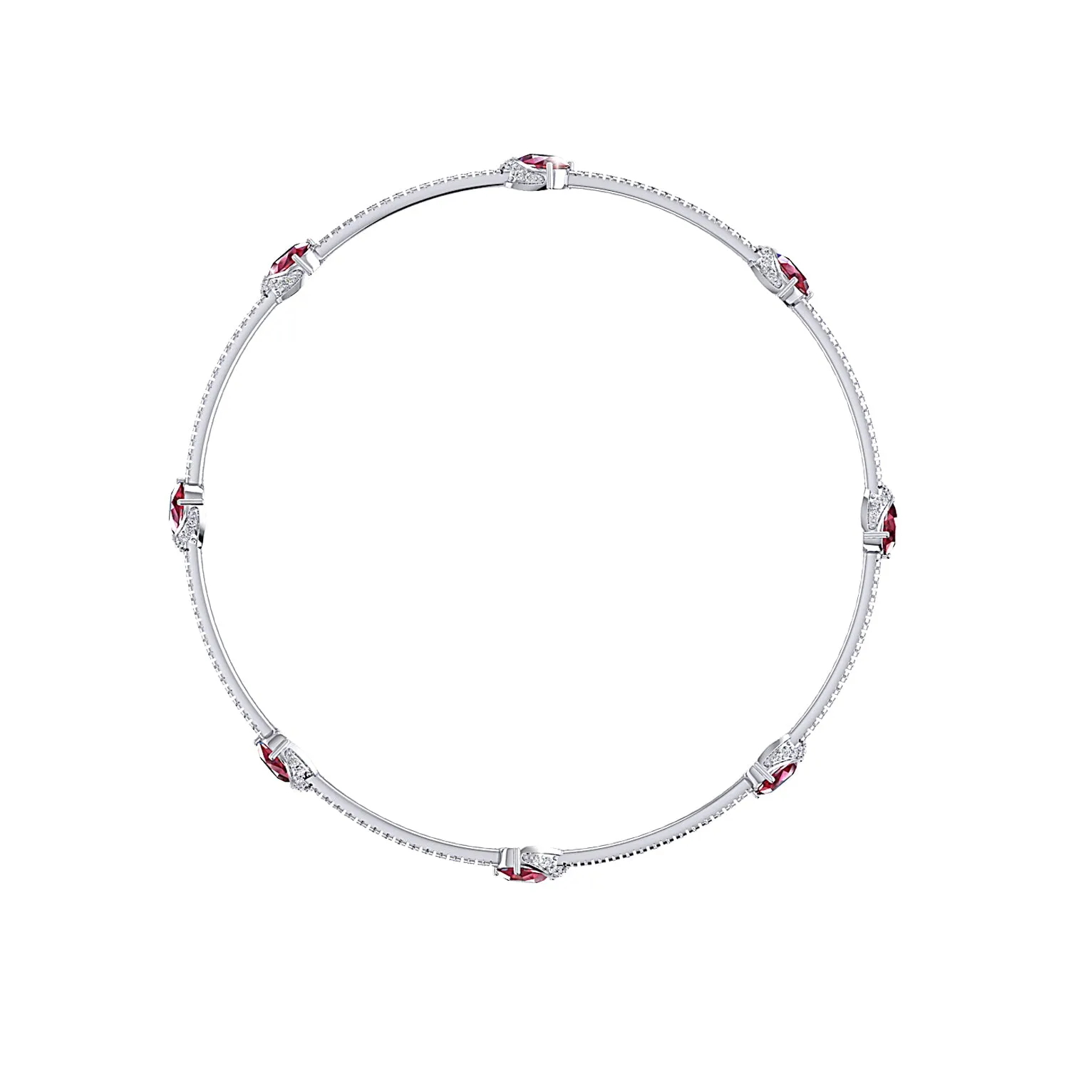 THE ENRAPTURED RUBY LOVE BRACELET