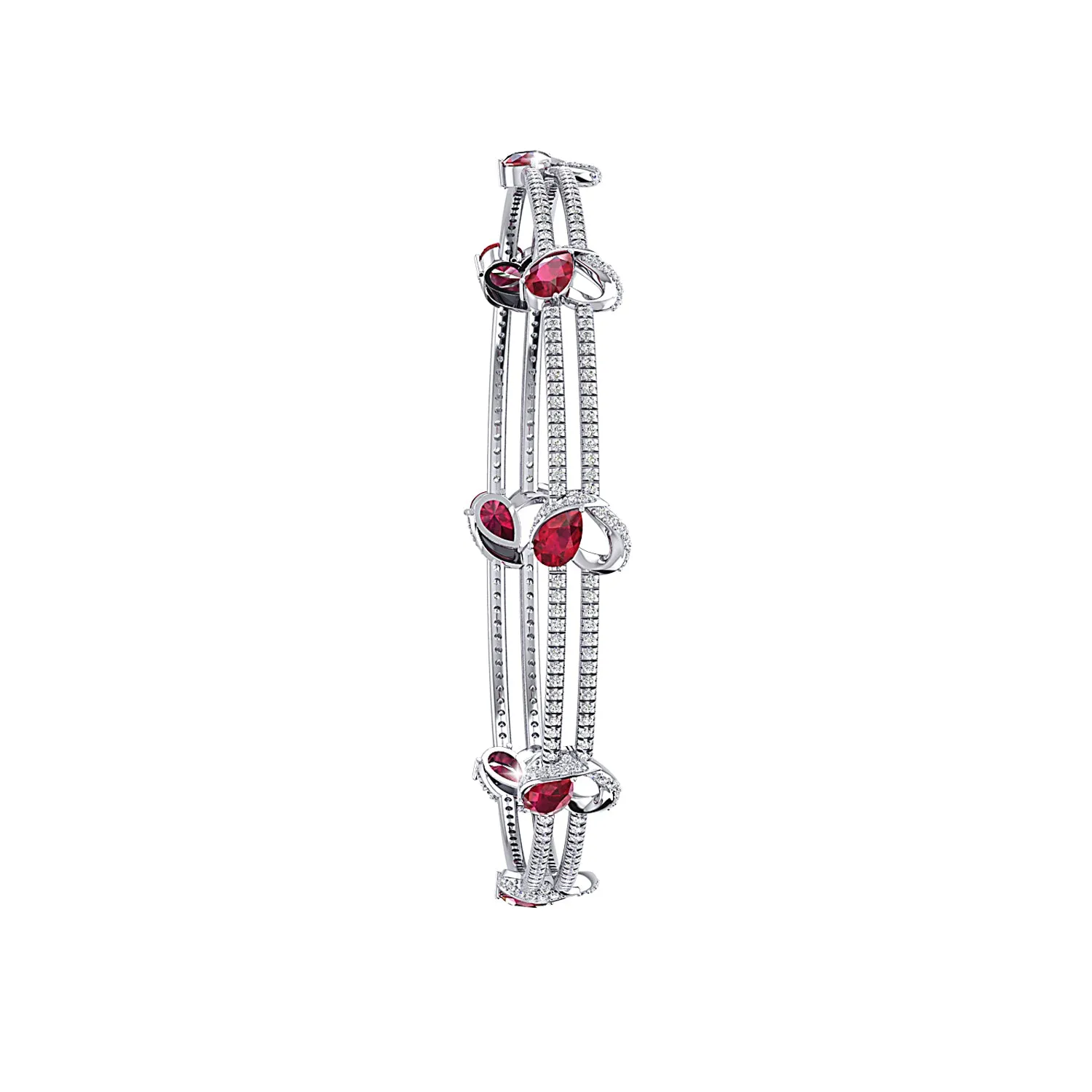 THE ENRAPTURED RUBY LOVE BRACELET