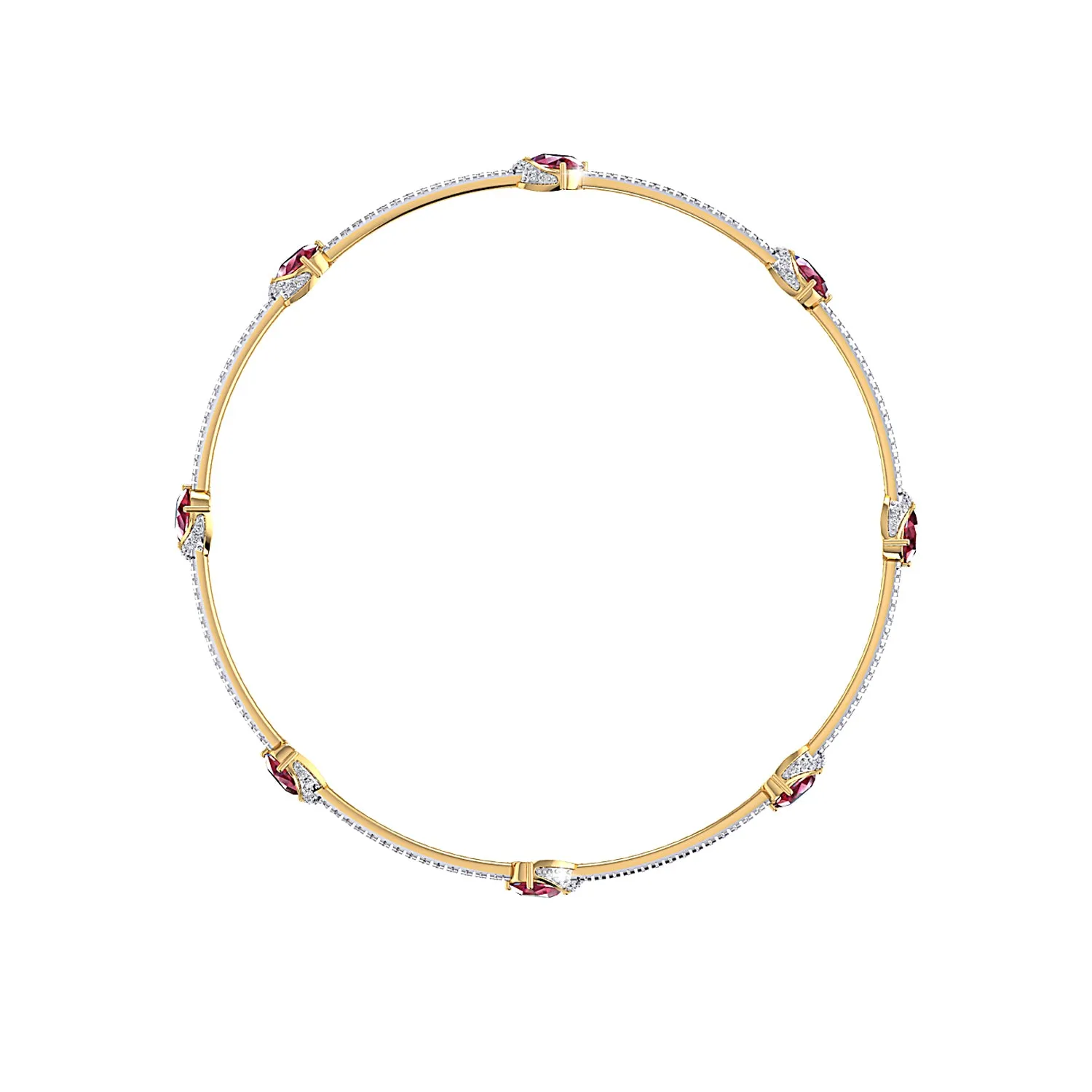 THE ENRAPTURED RUBY LOVE BRACELET