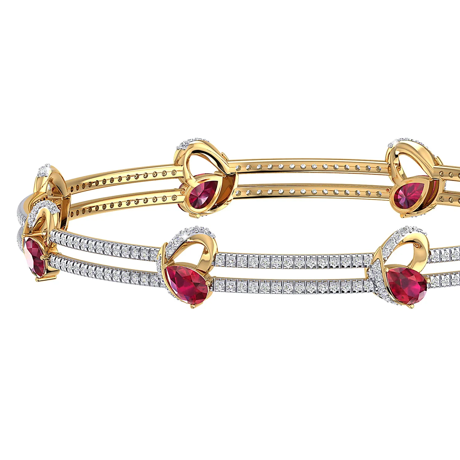 THE ENRAPTURED RUBY LOVE BRACELET