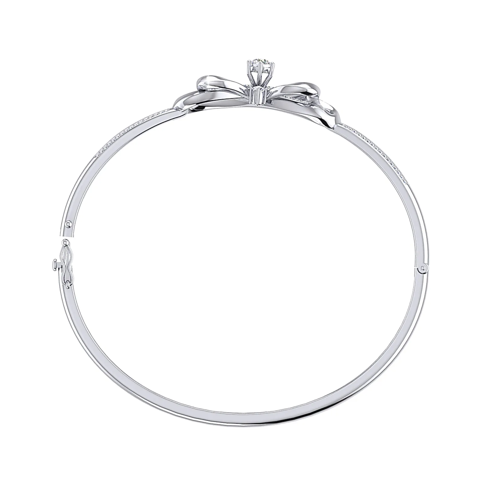 THE INFINITY LOVE KNOT SOLITAIRE BRACELET