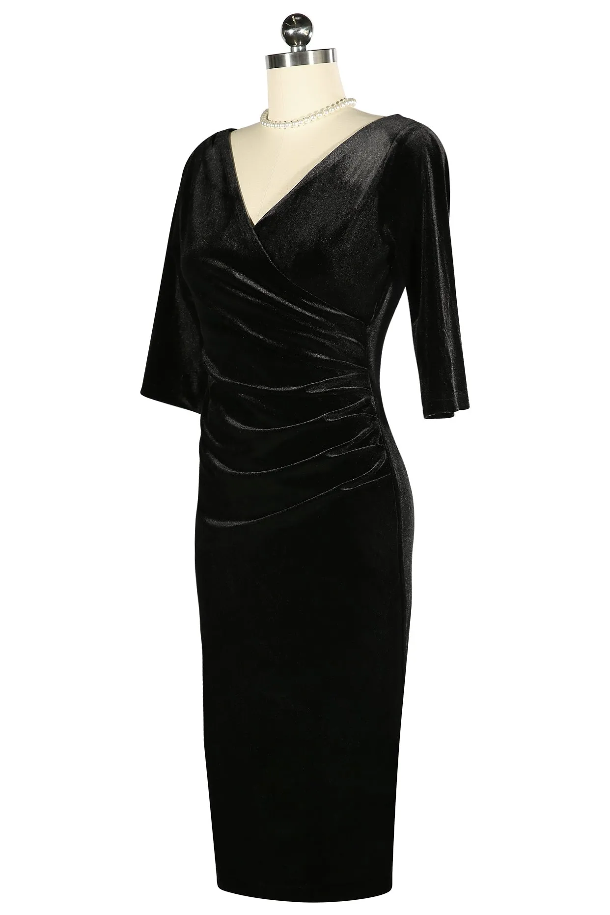 Velvet Vamp Dress (Black)