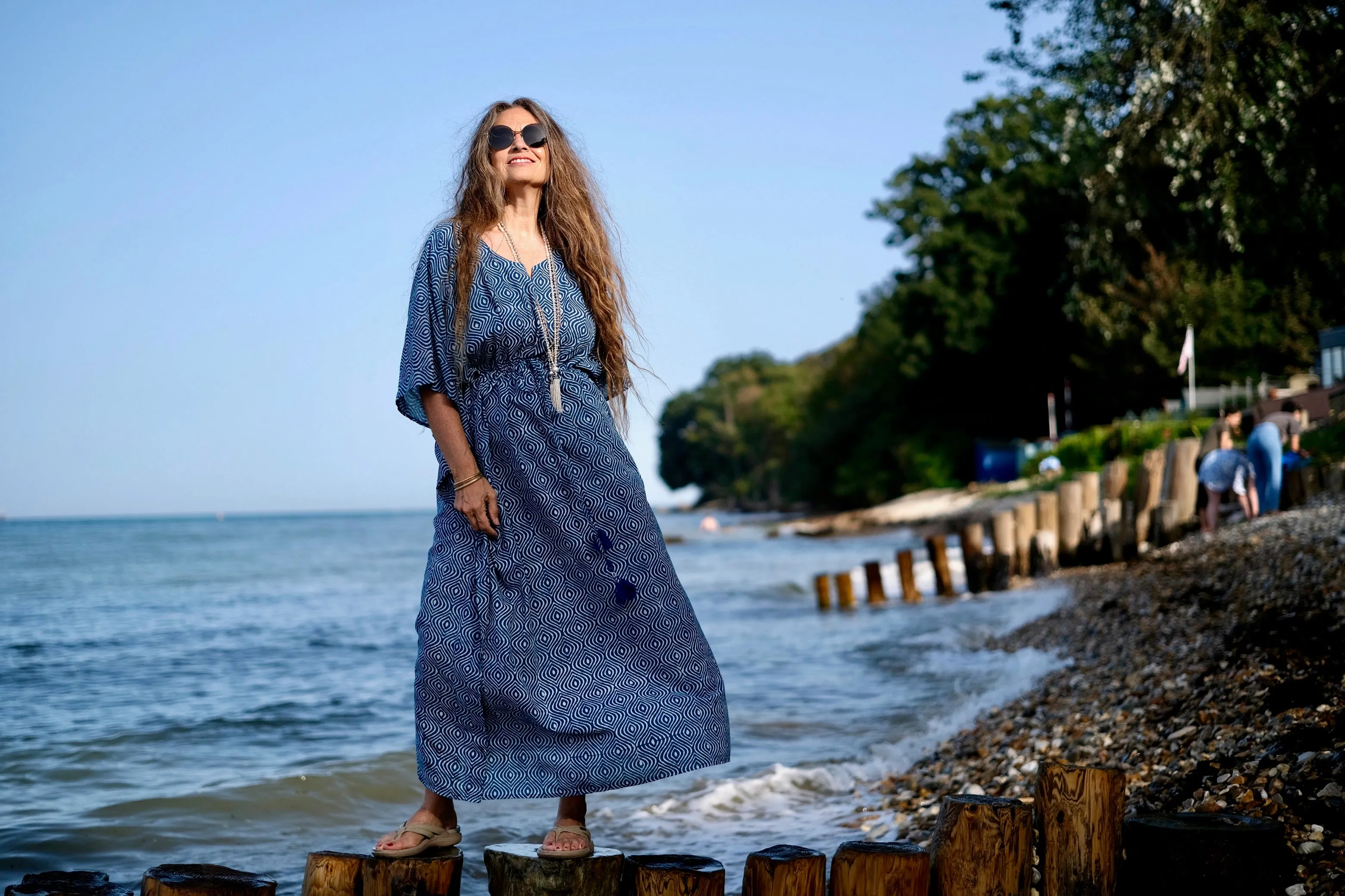 Venezia Ogee Maxi Kaftan Dress